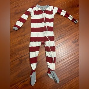 Red rugby stripe Burt’s Bees pajamas 24M